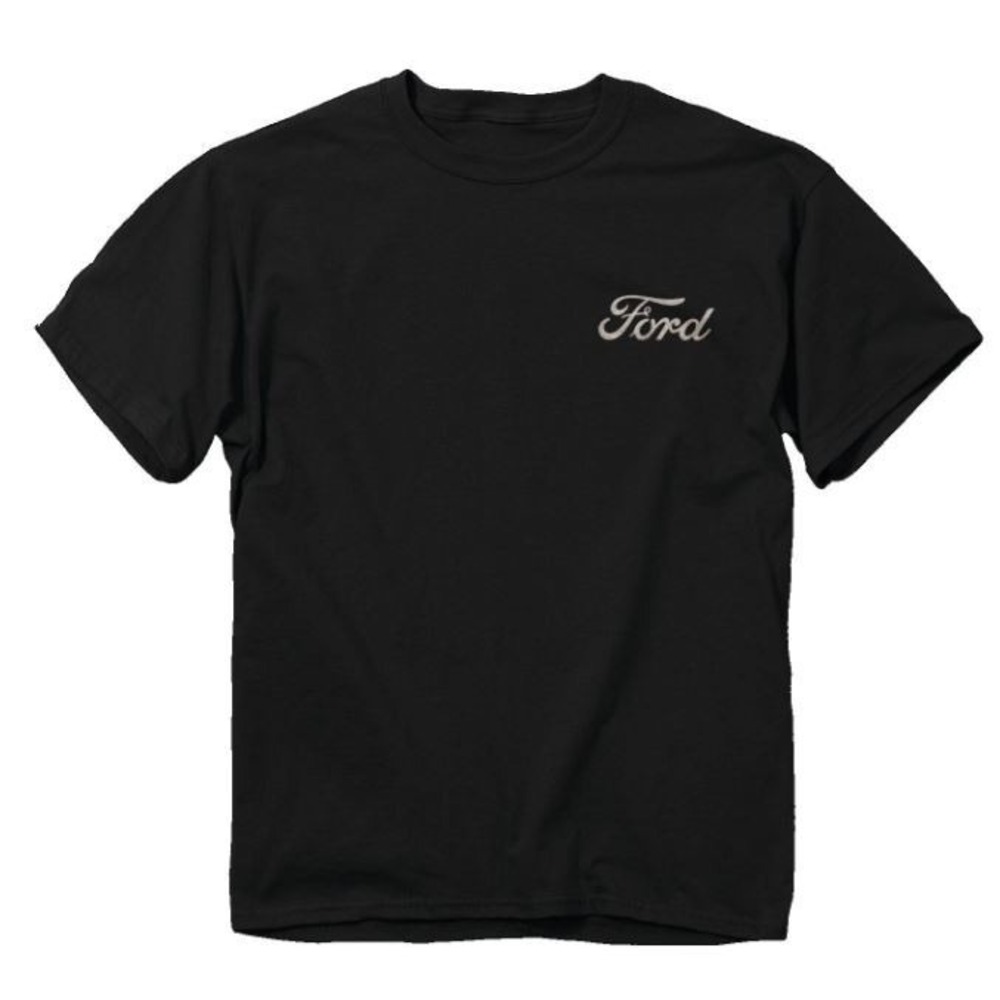 Buck Wear Men's Ford American Metal Vintage Pickup Truck Graphic T Shirt Blk 3XL